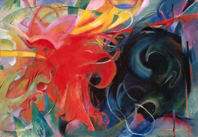 Kämpfende Formen von Franz Marc