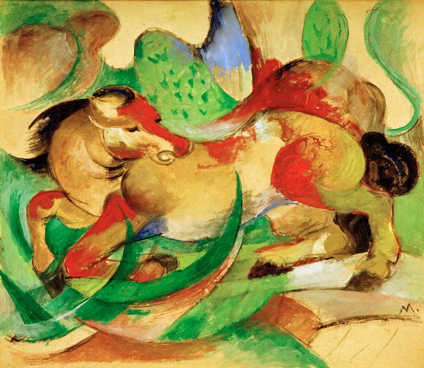 Springendes Pferd von Franz Marc