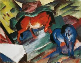 Rotes und blaues Pferd 1912