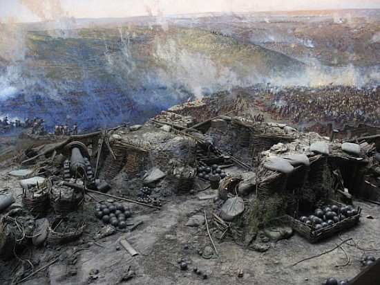 The Siege of Sevastopol Panorama (mixed media) von Franz Roubaud