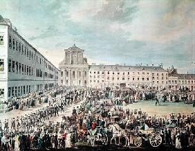 Funeral of Ludwig van Beethoven (1770-1827) in Vienna 29th March