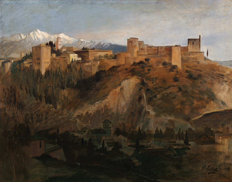 Die Alhambra in Granada. von Franz von Lenbach