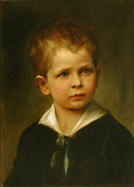 Bildnis des Ludwig von Hagn, Sohn des Malers Ludwig von Hagn von Franz von Lenbach