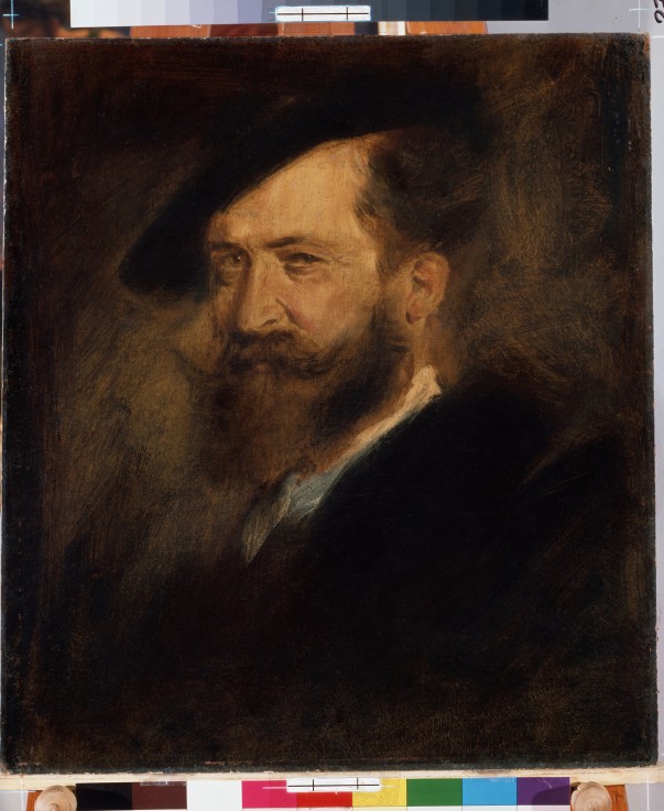 Porträt des Malers Wilhelm Busch (1832-1908) von Franz von Lenbach
