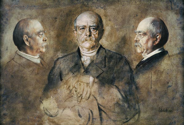 Prince Otto von Bismarck, 1884 (oil on paper) von Franz von Lenbach