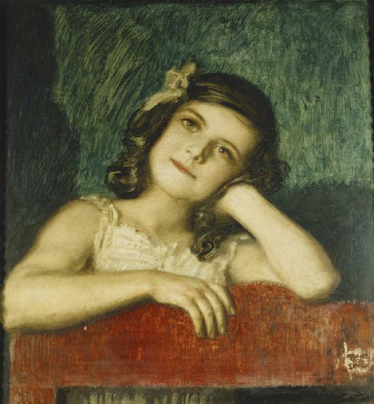 Mary, die Tochter des Künstlers. von Franz von Stuck