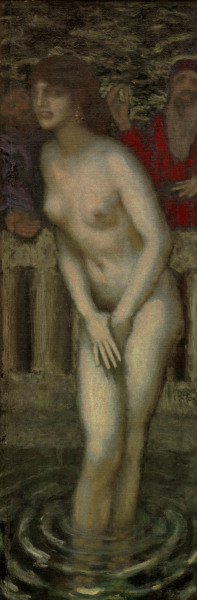 Susanna bathing / F.v.Stuck / c.1913 von Franz von Stuck