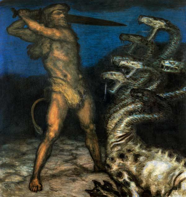 Herkules und die Hydra 1915