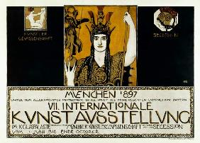 Originalplakat f die VII.Internationale Kunstausstellung 1897