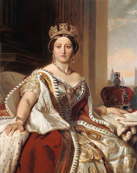 Portrait der Queen Victoria (1819-1901) von Franz Xaver Winterhalter