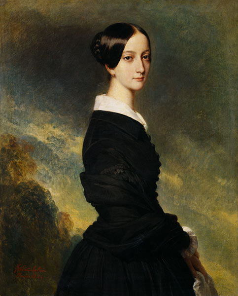 Portrait of Francisca Caroline de Braganca (1824-98) von Franz Xaver Winterhalter