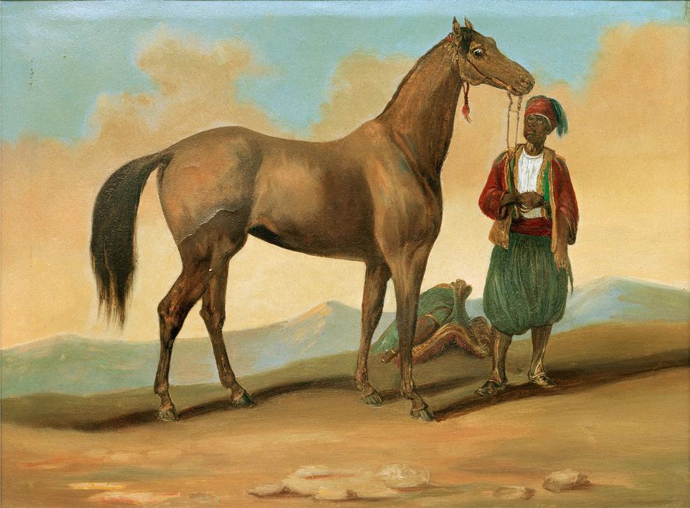 Beduine mit Araberpferd von Französische Schule 19.Jh.