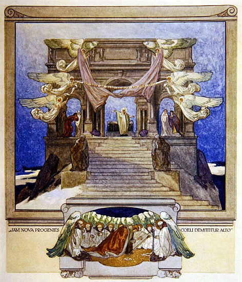 Illustration from Dante''s ''Divine Comedy'', Purgatory von Franz von (Choisy Le Conin) Bayros