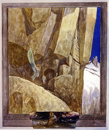 Illustration from Dante''s ''Divine Comedy'', Paradise, Canto XXI von Franz von (Choisy Le Conin) Bayros