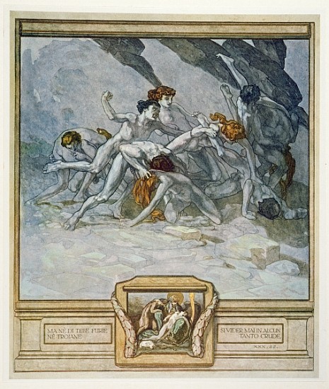Illustration from Dante''s ''Divine Comedy'', Inferno, Canto XXX: 22 von Franz von (Choisy Le Conin) Bayros