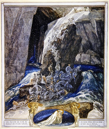 Illustration from Dante''s ''Divine Comedy'', Inferno, Canto XXIII von Franz von (Choisy Le Conin) Bayros