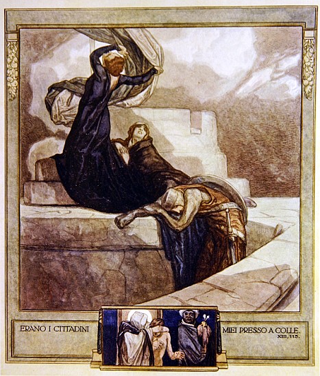 Illustration from Dante''s ''Divine Comedy'', Purgatory, Canto XIII: 115 von Franz von (Choisy Le Conin) Bayros