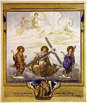 Illustration from Dante''s ''Divine Comedy'', Purgatory, Canto XVI: 95