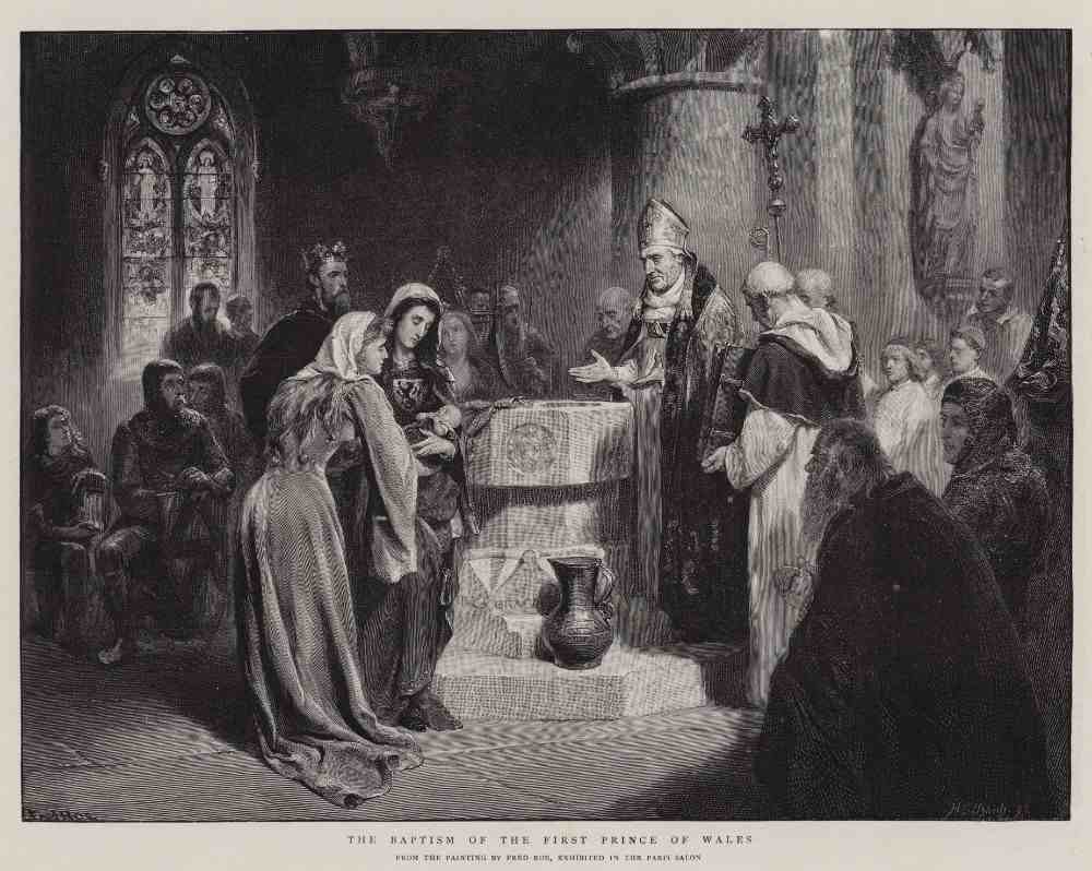 Die Taufe des ersten Prinzen von Wales von Fred Roe