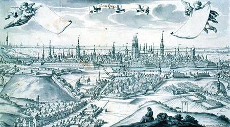 Panorama of Gdansk von Frederich Wener