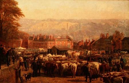 The Hill at Norwich on Market Day von Frederick Bacon Barwell