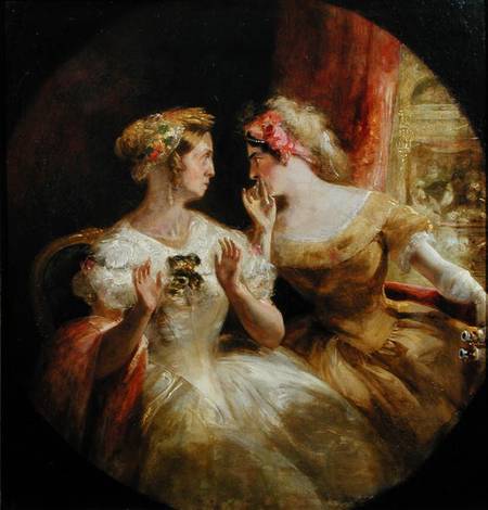 Ladies Gossiping at the Opera von Frederick Barnard