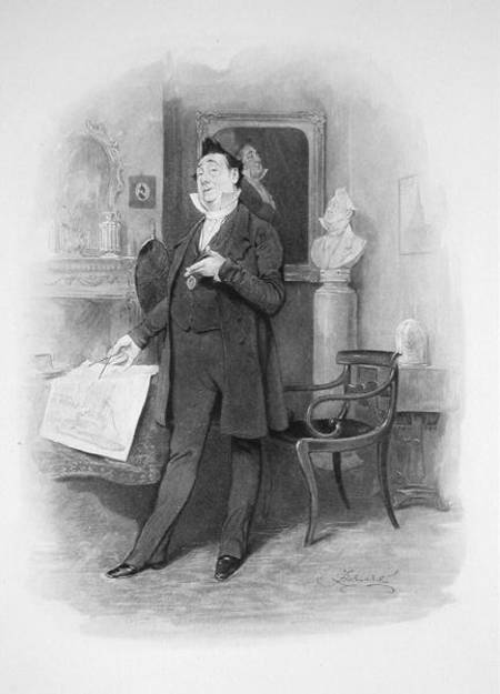 Mr Pecksniff, from 'Charles Dickens: A Gossip about his Life', by Thomas Archer von Frederick Barnard