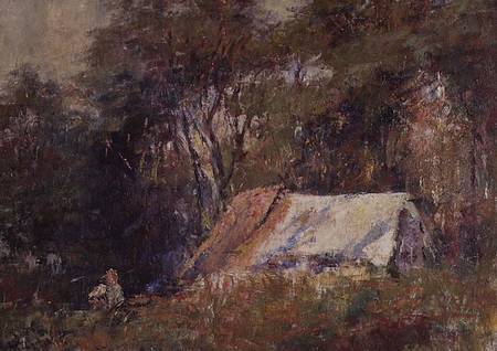 A Camp in the Bush, Macedon von Frederick McCubbin