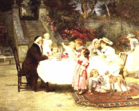 His First Birthday von Frederick Morgan