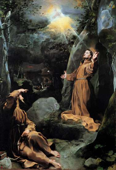 St. Francis receiving the stigmata von Frederico (Fiori) Barocci