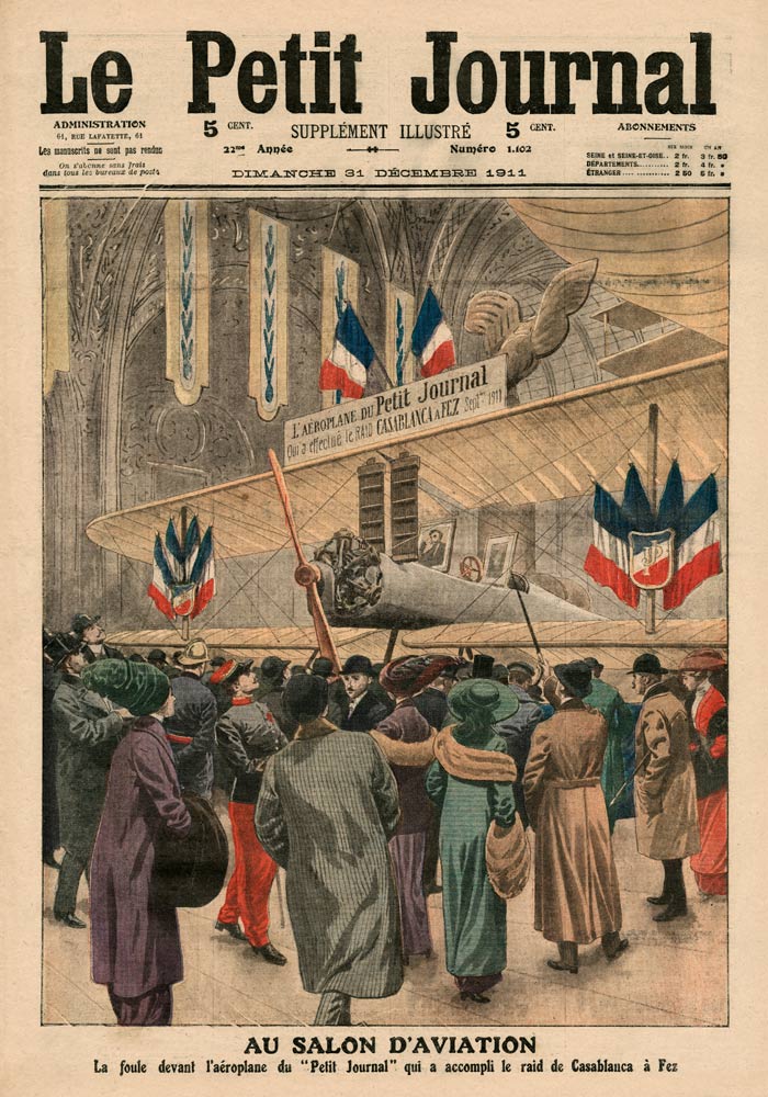 At the Aircraft Salon, illustration from ''Le Petit Journal'', supplement illustre, 31st December 19 von French School