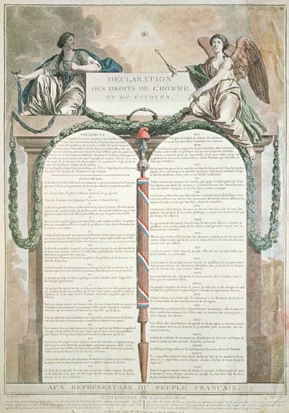 Declaration of the Rights of Man, 10th August von French School
