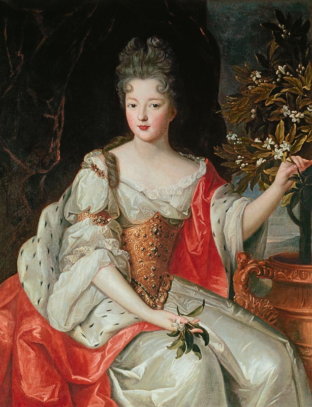 Portrait of Louise-Francoise de Bourbon (1673-1743) late 17th century von French School