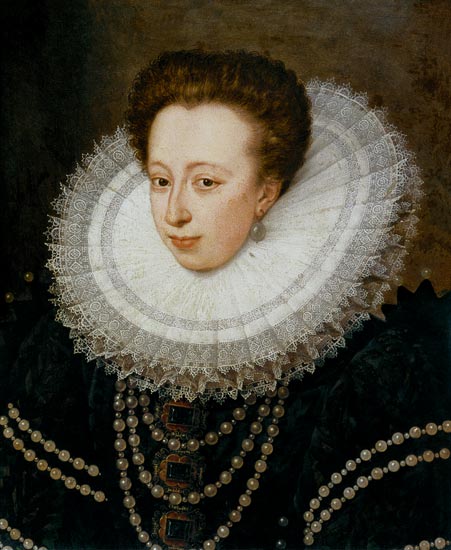Portrait of Christine of Lorraine (panel) von French School