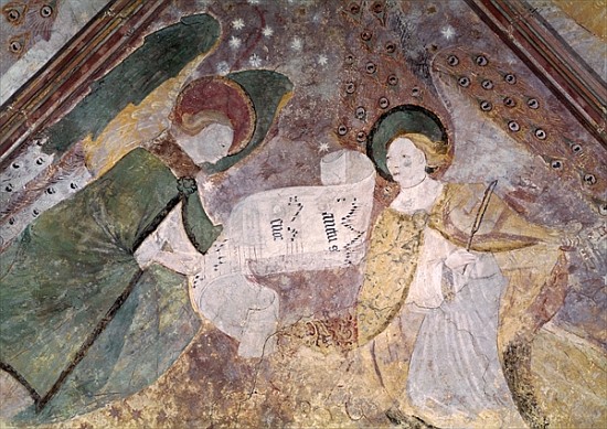 Angel Musicians, from the chapel in the north transept, Breton School von French School