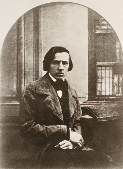 Frederic Chopin (1810-49) engraved from a daguerrotype von French School