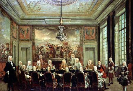 The Council of Regency for the Minority of Louis XV (1710-74) von French School