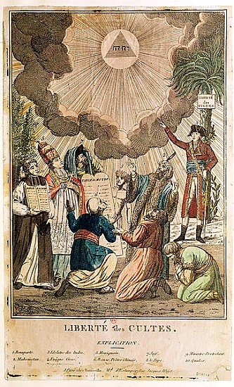 Decree Instituting the Freedom of Worship, November 1799 von French School