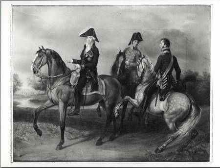 Duke of Bassano (1763-1839) riding in Poland von French School
