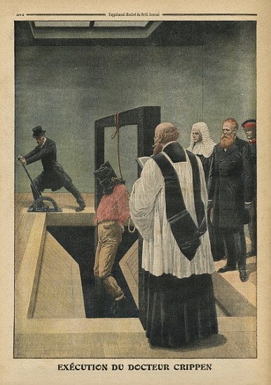 Execution of Doctor Crippen, illustration from ''Le Petit Journal'', supplement illustre, 4th Decemb von French School