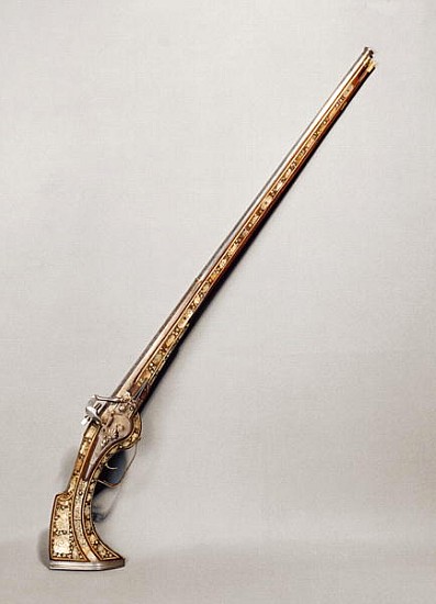 Flintlock rifle (wood & metal) von French School
