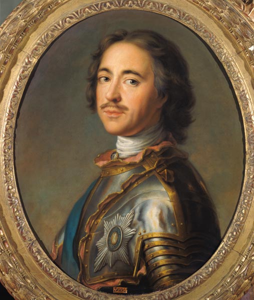 Portrait of Peter the Great (1672-1725) von French School