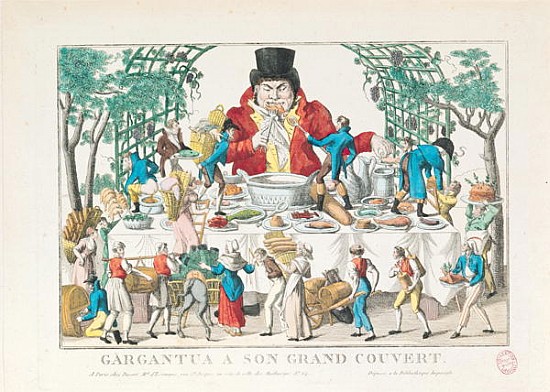Gargantua at his Table von French School