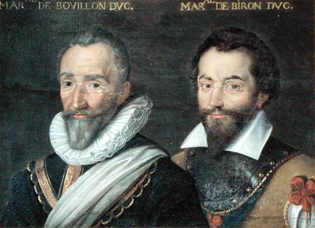 Henri de la Tour d'Auvergne (1555-1623) Duke of Bouillon and Charles de Gontaut (1562-1602) Duke of von French School