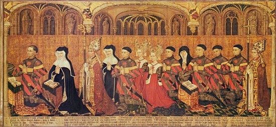 Jean I Jouvenel des Ursins (1360-1431) with his wife, Michelle de Vitry (d.1456) and their family, 1 von French School