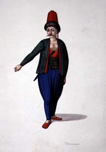 Man with a dagger, Ottoman period von French School