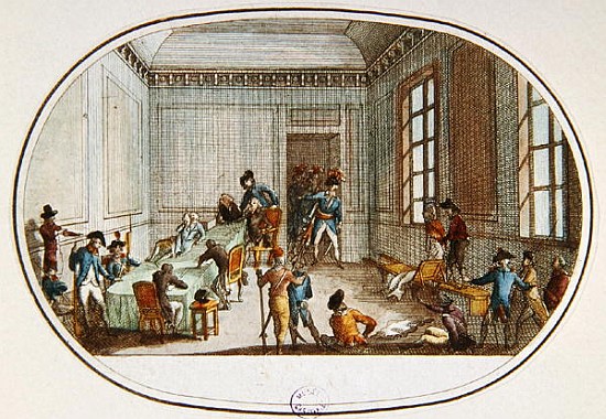 Maximilien de Robespierre (1758-94) injured in the antechamber of the Comite de Salut Public, 10 The von French School