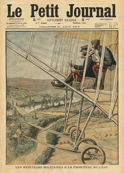 Military aviators on the Eastern front, illustration from ''Le Petit Journal'', supplement illustre, von French School