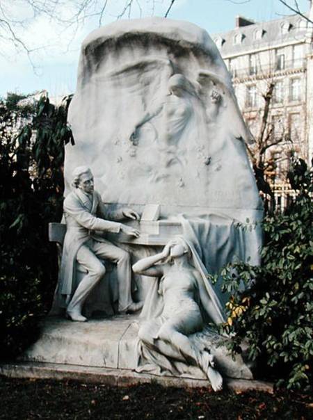 Monument to Frederic Chopin (1810-49) von French School