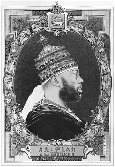 Ethiopia, Menelik II (1844-1913) von French School